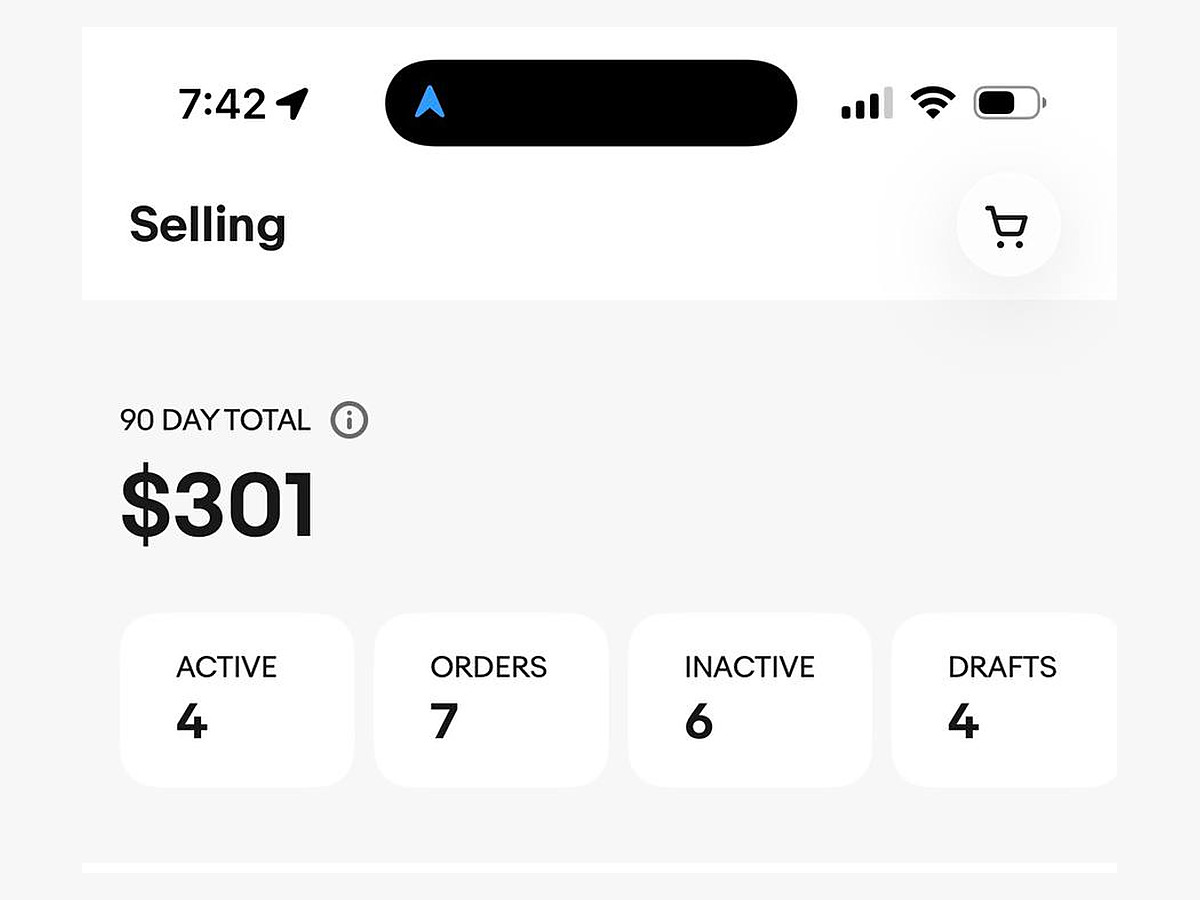 Результаты продаж на eBay