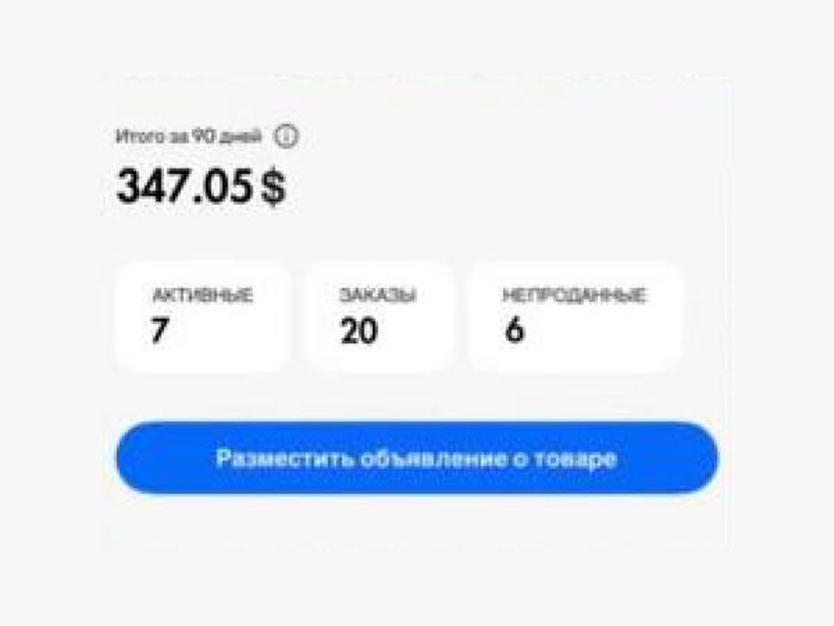 Результаты продаж на eBay
